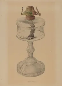 Wick Prints: Table Lamp, 1935 / 1942. Creator: Samuel Faigin