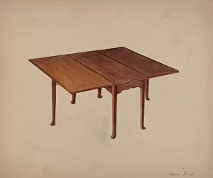 Folding Prints: Table, Patrick Henry, 1935 / 1942. Creator: Edna C. Rex