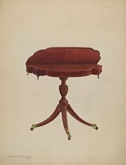 Bernard Krieger Gallery: Table Pedestal, c. 1940. Creator: Bernard Krieger