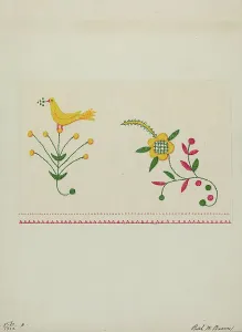 Table Scarf, c. 1937. Creator: Ruth M. Barnes