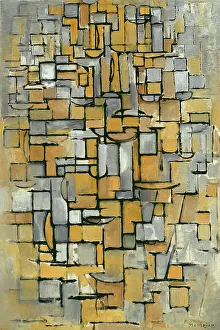 De Stijl Prints: Tableau No. 1, 1913. Creator: Mondrian, Piet (1872-1944)