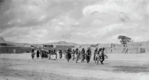 Tewa Prints: Tablita dance-San Ildefonso, 1905, c1905. Creator: Edward Sheriff Curtis