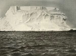 Iceberg Gallery: A Tabular Berg of Typical Antarctic Form, c1908, (1909)