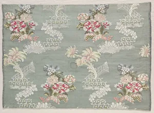1723 1774 Gallery: Taffeta, Brocaded, c. 1750. Creator: Unknown