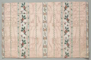 Late 18th Century Prints: Taffeta, Brocaded, late 1700s. Creator: Unknown