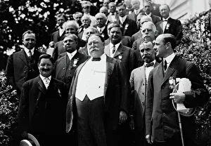 Taft William Howard Prints: Taft and Notification Comm. at Wh
