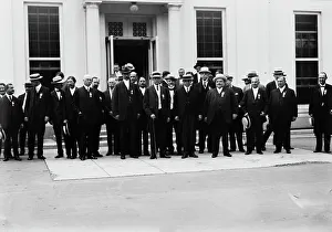 Committee Prints: Taft and Notification Comm. at White House, 1912. Creator: Bain News Service