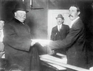 Presidential Election Prints: Taft voting 1912. Creator: Bain News Service
