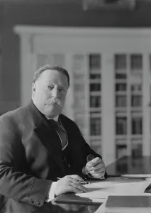 Interiors Prints: Taft, William H. President, portrait photograph, 1912 Apr. 1. Creator: Arnold Genthe