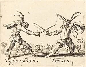 Taglia Cantoni and Fracasso, c. 1622. Creator: Jacques Callot
