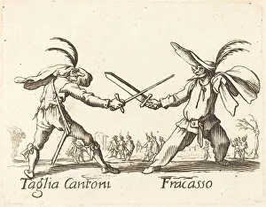 Commedia Dellarte Gallery: Taglia Cantoni and Fracasso. Creator: Unknown