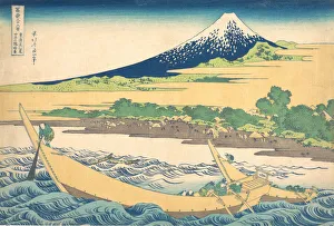 Steering Prints: Tago Bay near Ejiri on the Tokaido (Tokaido Ejiri Tago no ura ryaku zu), from the s