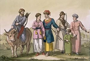 Bovine Collection: Taguri Tatars of the Crimea, c1820s-30s. Creator: D.K. Bonatti (fl. 1720-80)