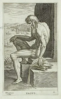Gallaea Philippo Prints: Tagus, 1586. Creator: Philip Galle