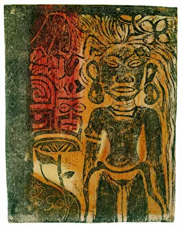 Paul Eugéne Henri 1848 1903 Gallery: Tahitian Idol, 1894-1895