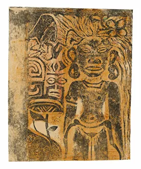 Tahitian Idol-the Goddess Hina, 1894 / 95. Creator: Paul Gauguin