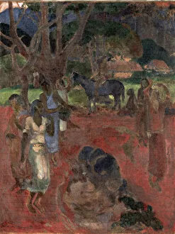 Ny Carlsberg Glyptotek Gallery: Tahitian Landscape with Nine Figures