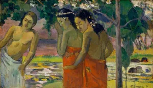 Windward Islands Prints: Three Tahitian Women, 1896. Creator: Paul Gauguin