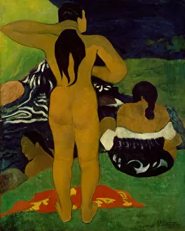 Buttocks Gallery: Tahitian Women Bathing, 1892. Creator: Paul Gauguin
