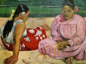 Images Dated 28th August 2008: Tahitian Women on the Beach, 1891 (1939). Artist: Paul Gauguin