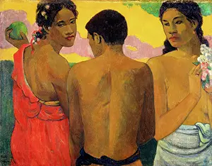 South Pacific Prints: Three Tahitians, 1899. Creator: Gauguin, Paul Eugene Henri (1848-1903)
