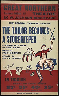 Scissors Prints: The Tailor Becomes a Storekeeper, Chicago, 1938. Creator: Unknown