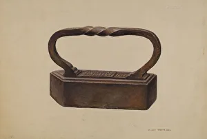 Flat Iron Prints: Tailors Goose Iron, c. 1939. Creator: Henrietta S. Hukill