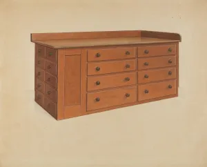 Tailors Shop Collection: Tailors Table, 1937. Creator: Winslow Rich