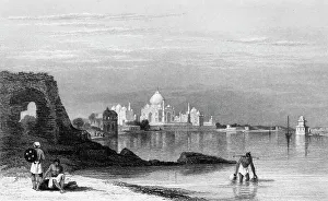 Khurram Prints: Taj Mahal, - Agra, 1834. Creator: Samuel Prout