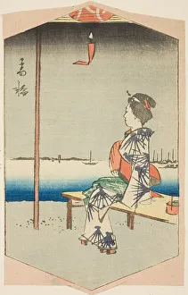 Takanawa, section of a sheet from the series Cutout Pictures of Famous Places... 1857. Creator: Ando Hiroshige. Takanawa, section of a sheet from the series Cutout Pictures of Famous Places... 1857. Creator: Ando Hiroshige