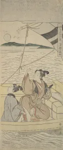 Images Dated 29th September 2020: Takasago Harbor, ca. 1760. ca. 1760. Creator: Suzuki Harunobu