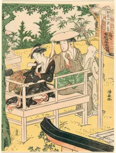 Takata, from the series Ten Summer Scenes in Edo (Edo natsu jikkei), c. 1787