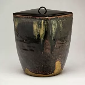Glazed Gallery: Takatori-Ware Water Jar (Mizusashi), 19th century. Creator: Unknown