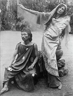Takeshi Kanno & wife, 1914. Creator: Bain News Service