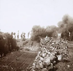 Lorraine Prints: The taking of Bezonvaux by the Germans, Verdun, northern France, c1916-c1918