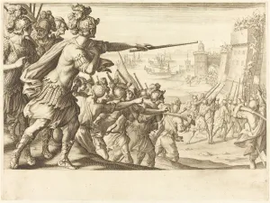 Fortress Gallery: Taking of Bone, c. 1614. Creator: Jacques Callot
