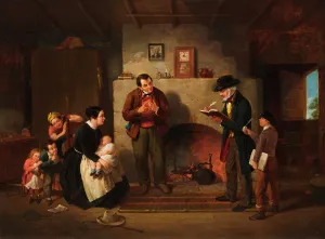 Information Prints: Taking the Census, 1854. Creator: Francis William Edmonds
