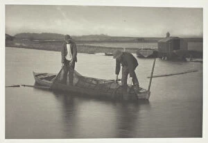 Emerson Peter Henry Gallery: Taking up the Eel-Net, 1886. Creator: Peter Henry Emerson