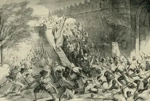 Kashmere Gate Prints: The Taking of the Kashmir Gate, (1901). Creator: Unknown
