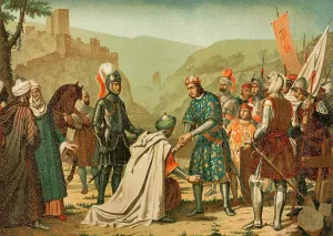 Granada Prints: Taking of Loja by King Ferdinand the Catholic