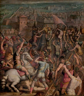 Images Dated 20th November 2013: The taking of Milan, 1555-1562. Artist: Vasari, Giorgio (1511-1574)