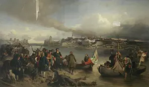 Shore Prints: Taking of Narva, 1880. Creator: Alexander von Kotzebue