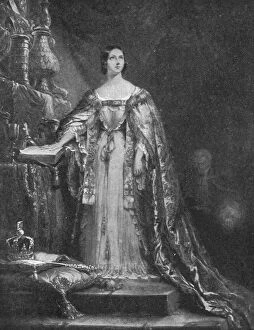 Oath Gallery: Taking the Oath to maintain the Protestant Faith at her Coronation, June 28th, 1838, (1901)