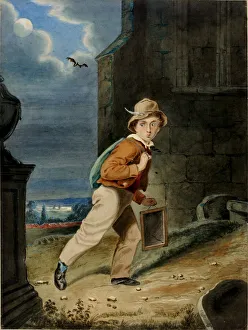 Chiroptera Collection: Taking the Shortcut, ca. 1860. Creator: W. H. Norton