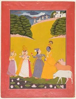 Northern India Prints: Taking of the Toll, Dana-lila, c. 1760. Creator: Unknown