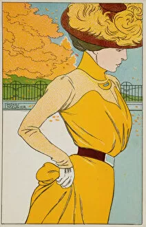 Fashion Accessories Collection: Taking a walk, 1900. Creator: Meunier, Henri Georges (1873-1922)