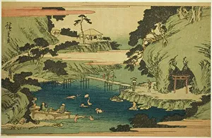 Oji Nara Japan Prints: Takinogawa at Oji (Oji Takinogawa)