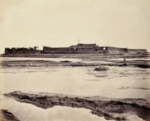 Defensive Prints: Taku, China: the North Fort on the Peiho River during the Second China War