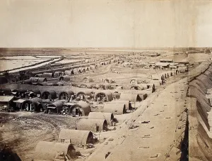Defensive Prints: Taku, China: South Taku Fort encampment during the Second China War
