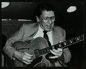 Hertfordshire Gallery: Tal Farlow playing the guitar at The Bell, Codicote, Hertfordshire, 18 May 1986. Artist